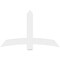 Ekena Millwork Bellingham Architectural Grade PVC Gable Bracket, 60"W x 37 1/2"H x 2"D x 6"F, 15/12 Pitch GBP060X38X0206BEL00 - alternate 3